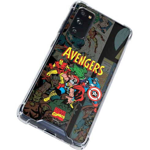 Marvel Classic Comics Avengers Assemble Galaxy S20 FE Clear Case